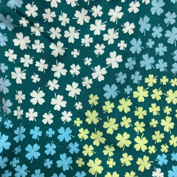 No Boundaries St. Patrick's Day Shamrock Ankle Leggings Size M (7-9) NWT - Picture 4 of 4